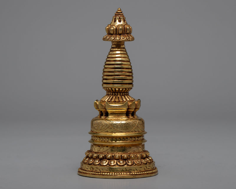 Beautiful Tibetan Stupa | Decorative Altar Shrine Copy Photos