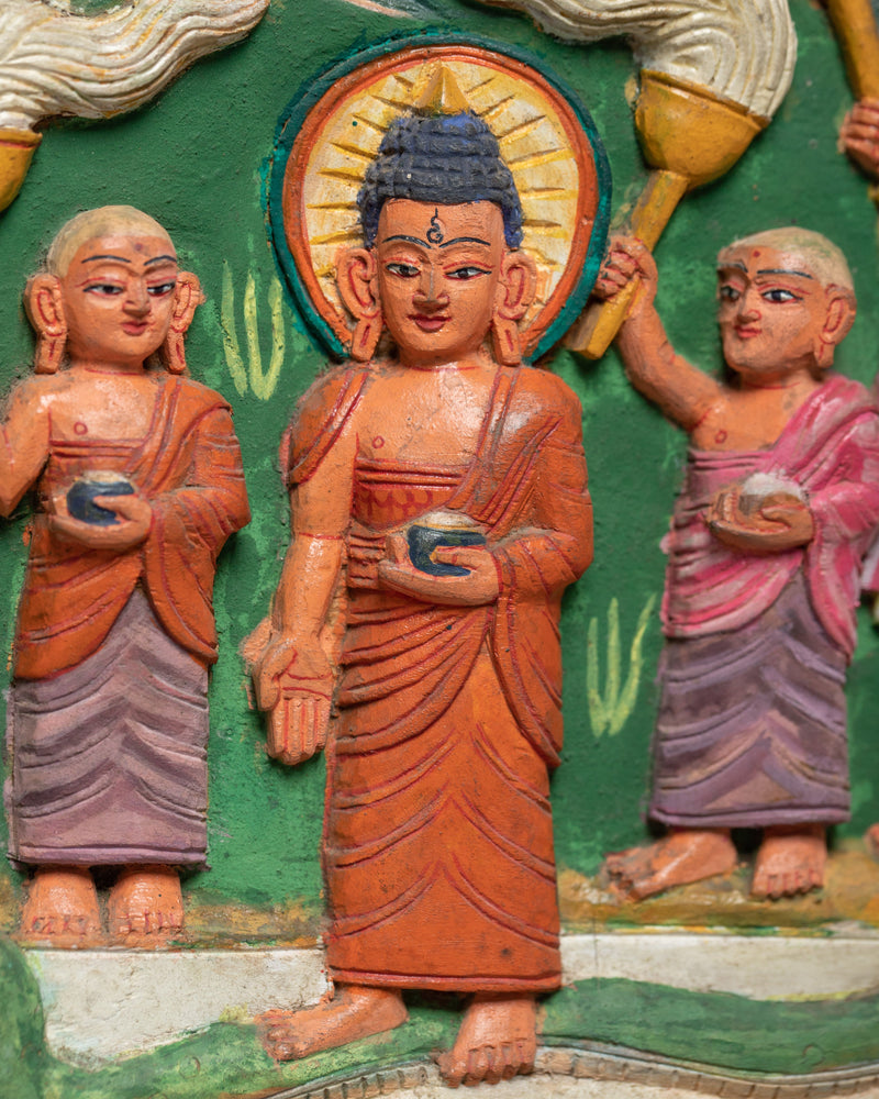 Stress Relief Art of Buddha | Wooden Art