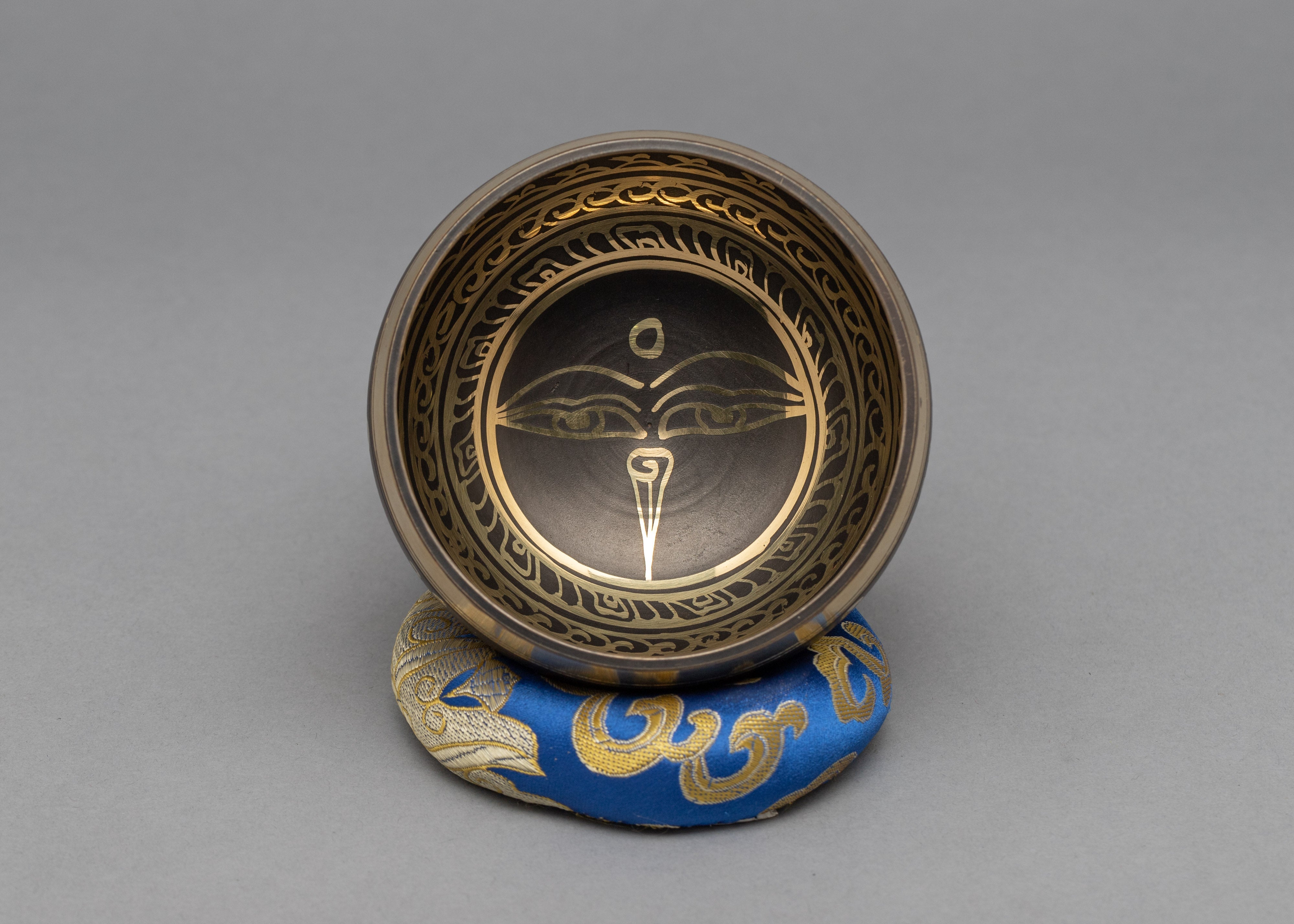 Black Singing Bowl | Eyes OF Swayambhu Crafted