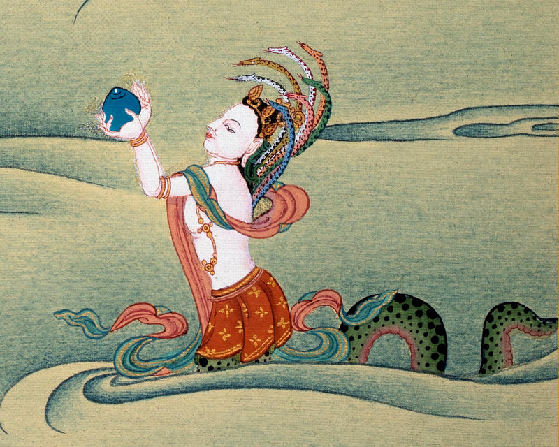 Chenrezig Thangka Print | Bodhisattva Canvas Print With High-quality Giclee