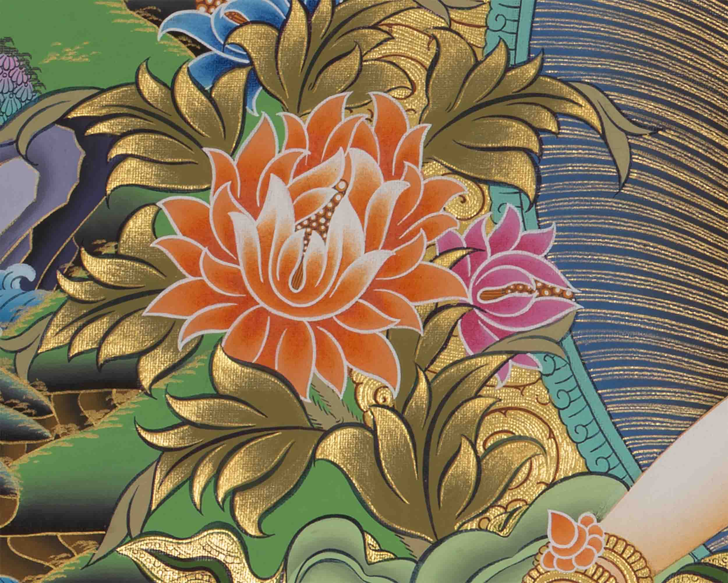 Handpainted White Tara | Tibetan Tara Print