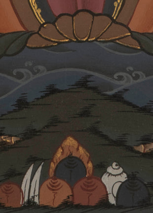 Bodhisattva Manjushree Thangka |  Hand Painted Thangka | Tibetan Art