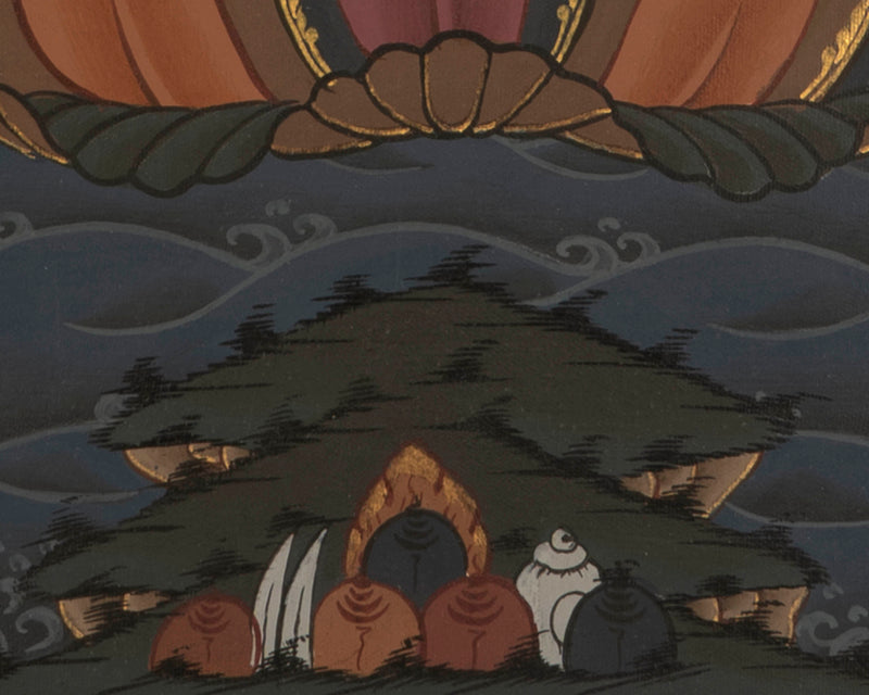Bodhisattva Manjushree Thangka |  Hand Painted Thangka | Tibetan Art