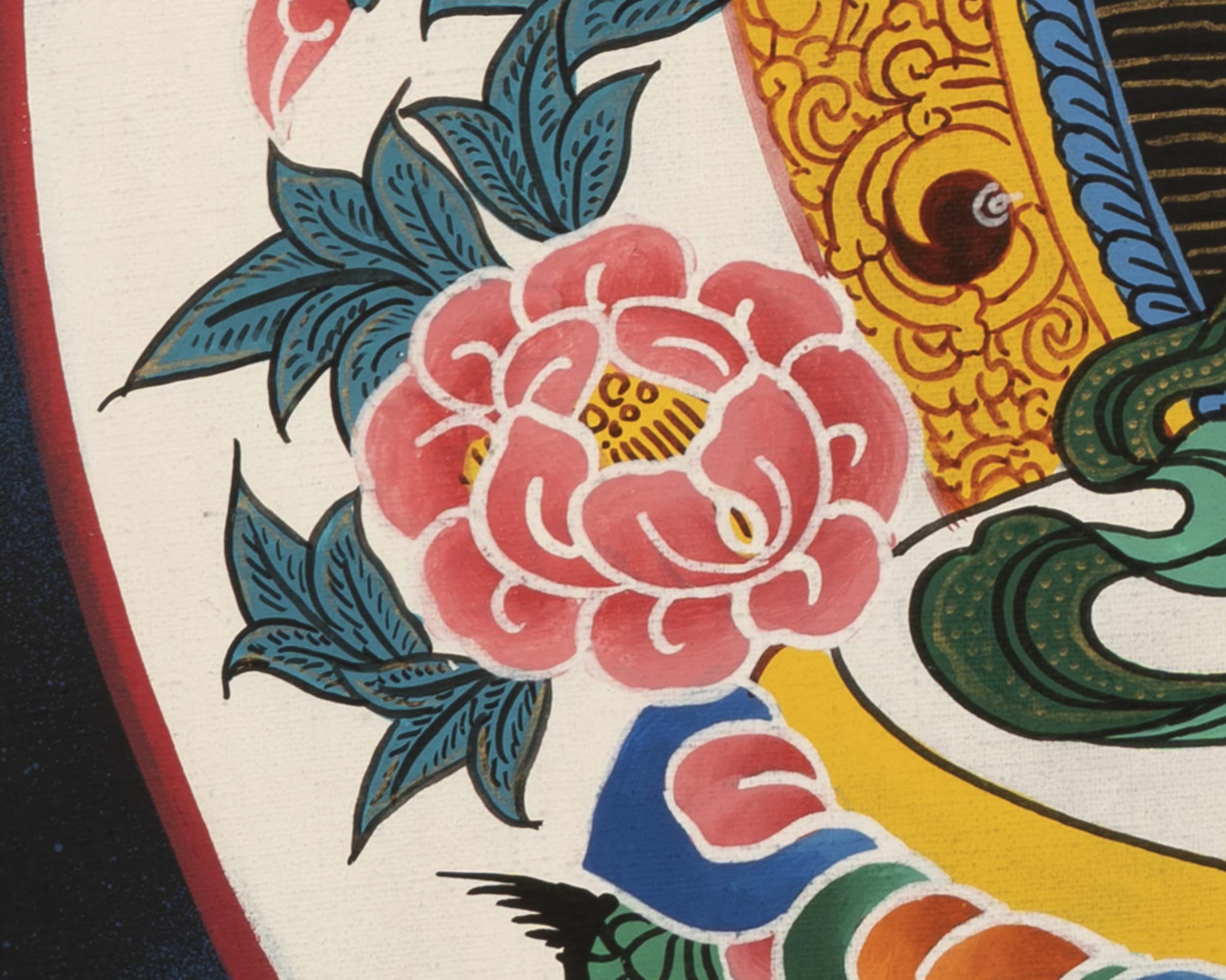 Saraswati Thangka | Lord Of Knowledge | Wall Hanging Art