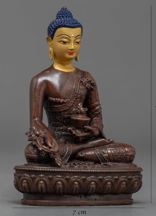 Medicine Buddha Statue | Religious Figurine | Buddhist Artifact