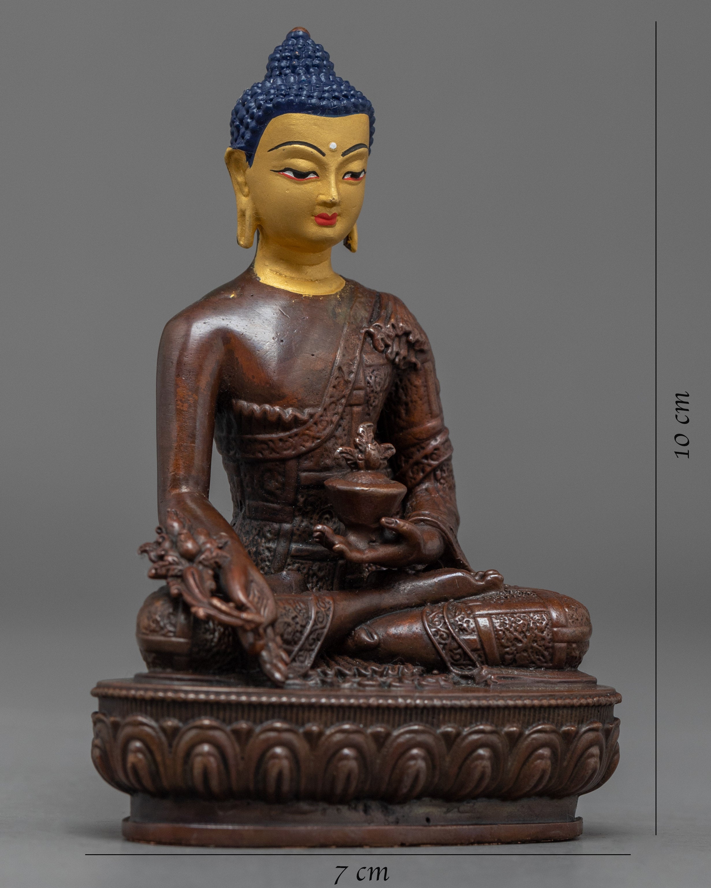 Medicine Buddha Statue | Religious Figurine | Buddhist Artifact