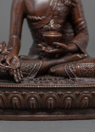 Medicine Buddha Statue | Religious Figurine | Buddhist Artifact