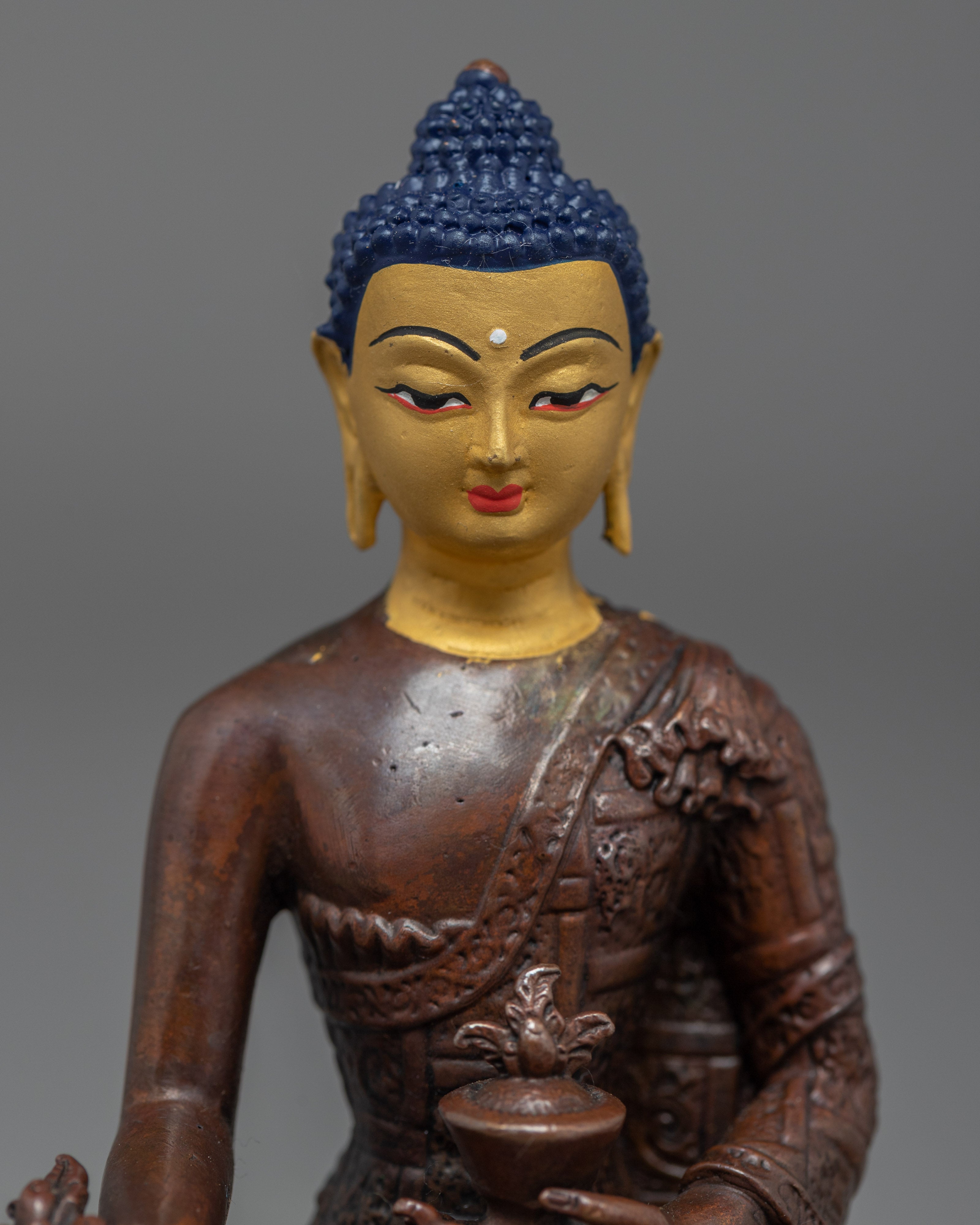 Medicine Buddha Statue | Religious Figurine | Buddhist Artifact