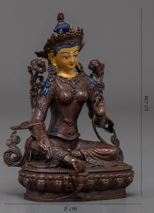 Green Tara Statue | Compassionate Deity | Buddhist Figurine