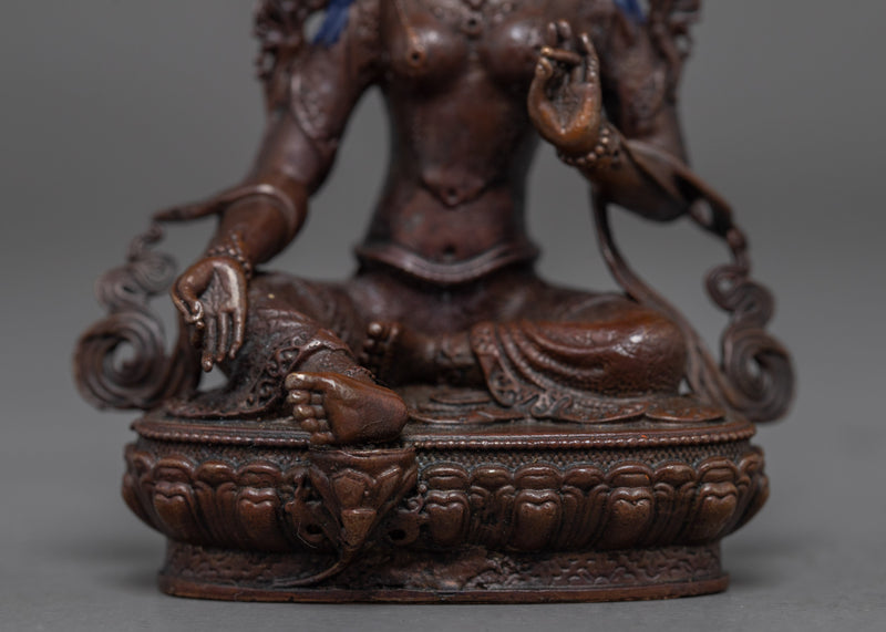 Green Tara Statue | Compassionate Deity | Buddhist Figurine