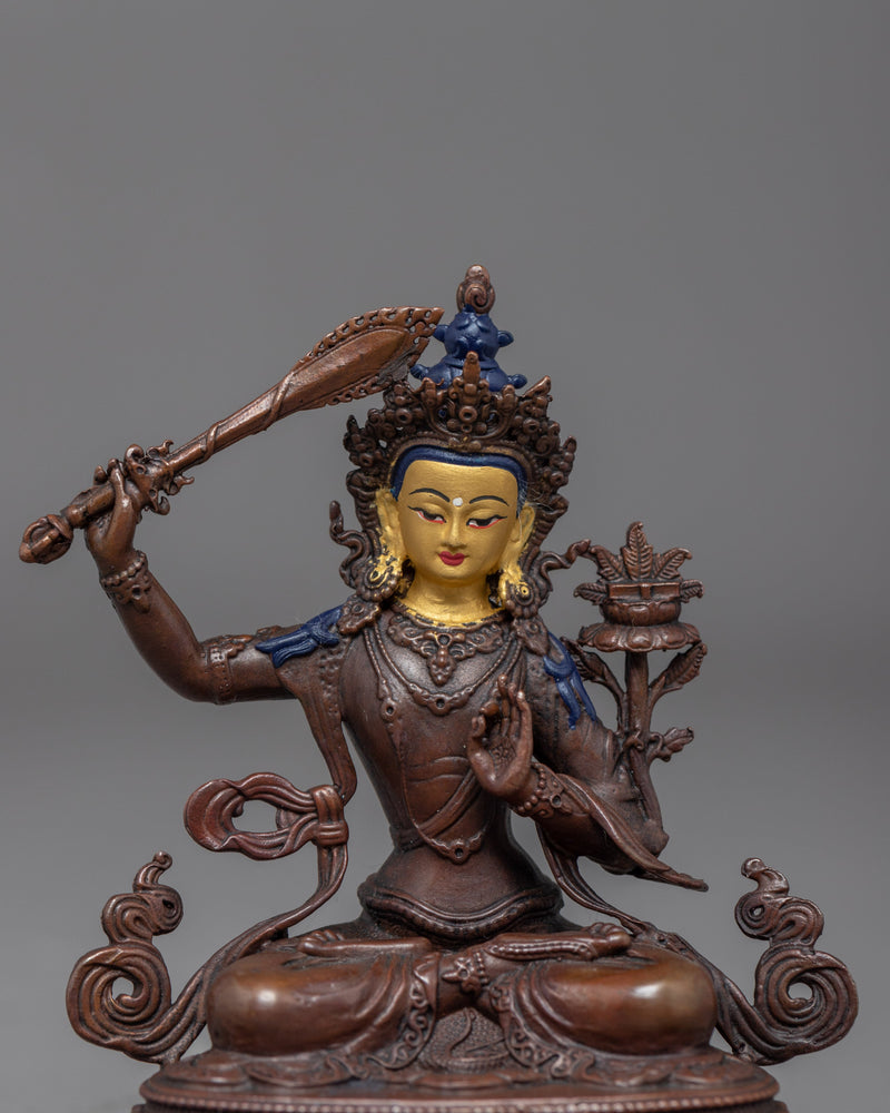 Manjushri Statue | Bodhisattva Of Wisdom | Buddhist Figurine