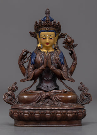 Boddhisattva Statue Set | Religious Artwork | Buddhist Figurine