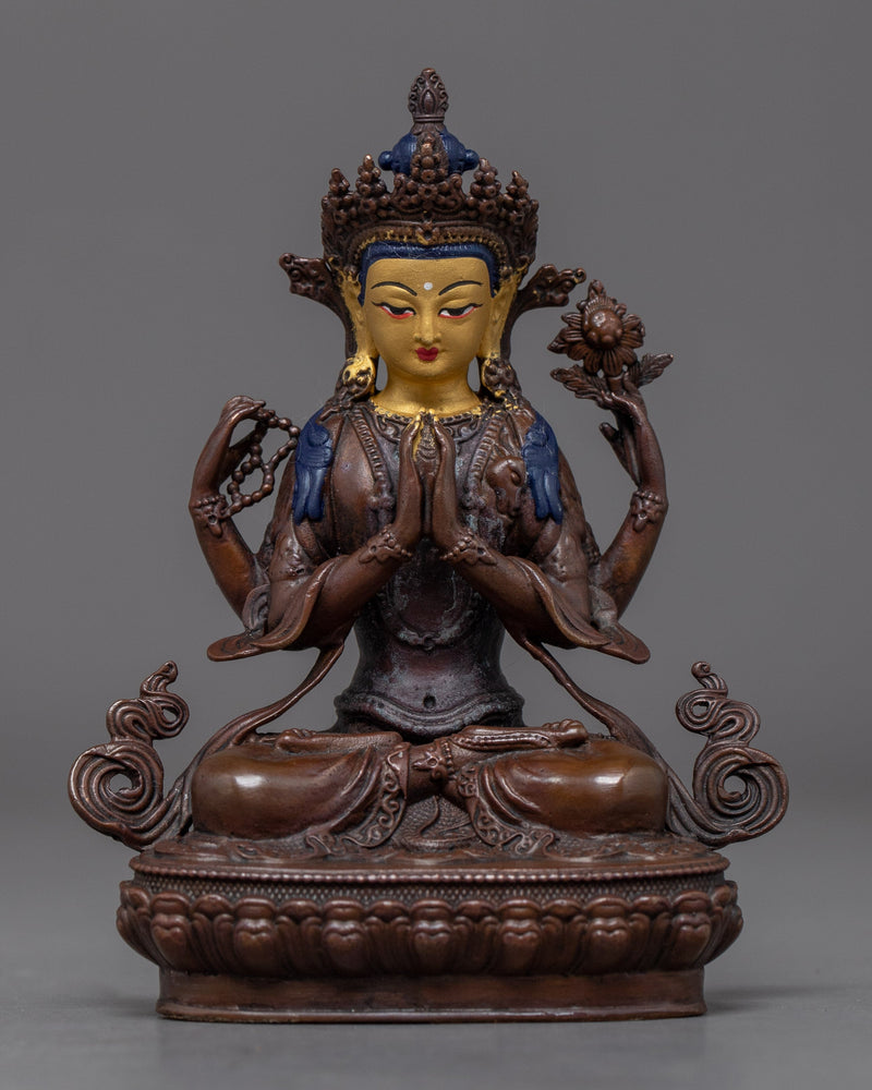 Boddhisattva Statue Set | Religious Artwork | Buddhist Figurine