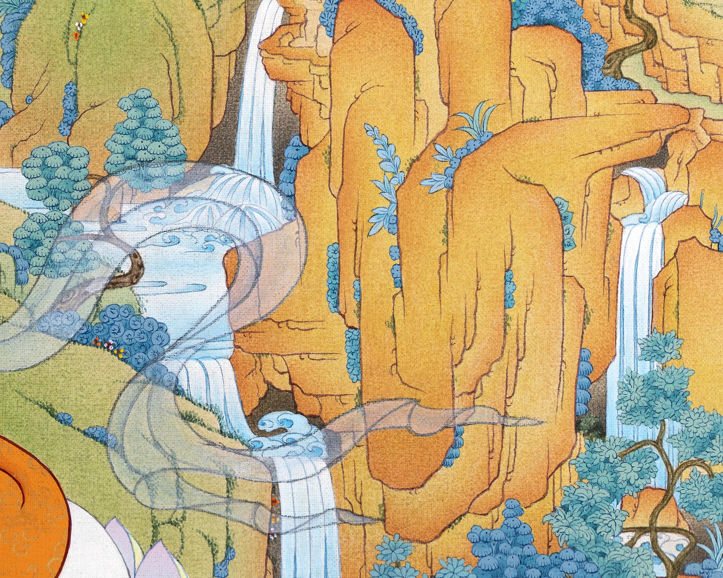 White Tara Thangka | Namgyalma | Amitayus | Long Life Bodhisattva