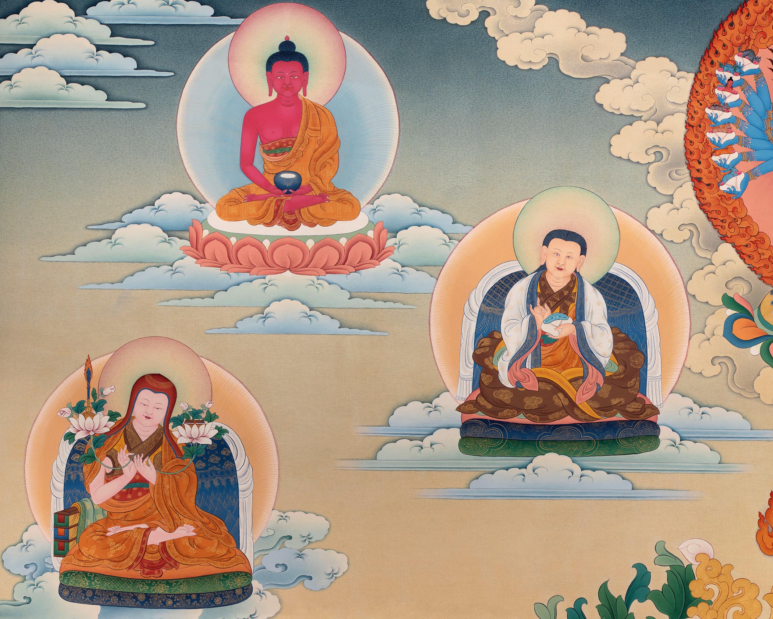 Sachen Kunga Nyingpo | Buddhist Thangka Print