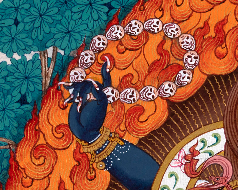Mahakala Thangka | Six Armed Shangpa Kagyu Painting