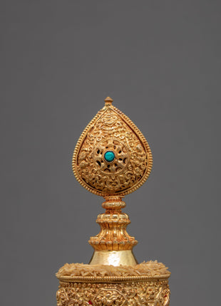 5 inches Mandala for Offering | Handcarved Buddhist Offering Set