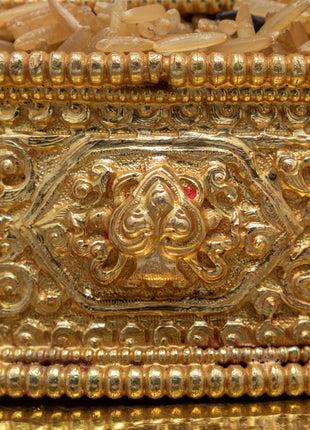 5 inches Mandala for Offering | Handcarved Buddhist Offering Set
