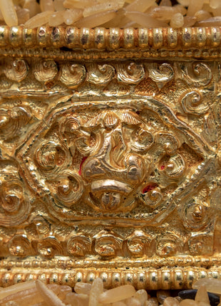 5 inches Mandala for Offering | Handcarved Buddhist Offering Set