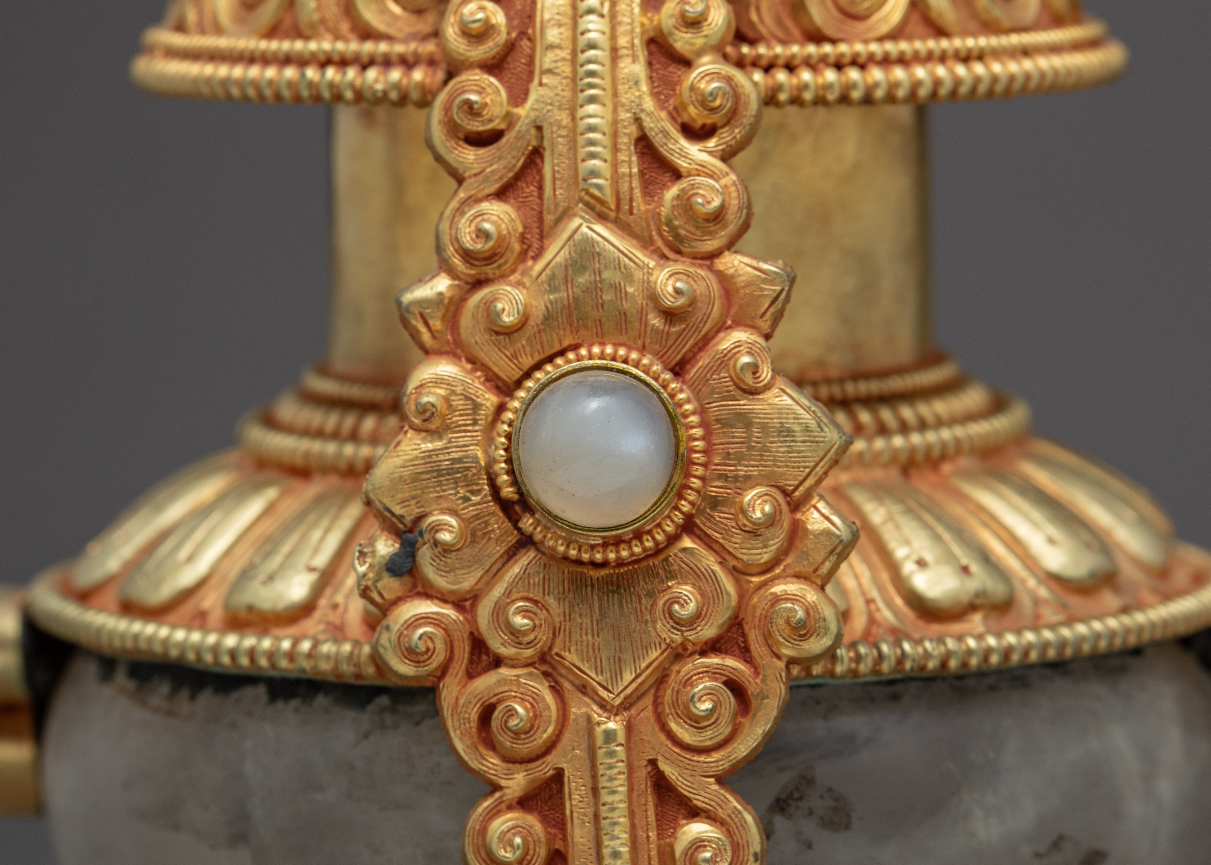 Crystal Bhumba Vase | Vintage Crystal Vase | Traditional Altar Offerings