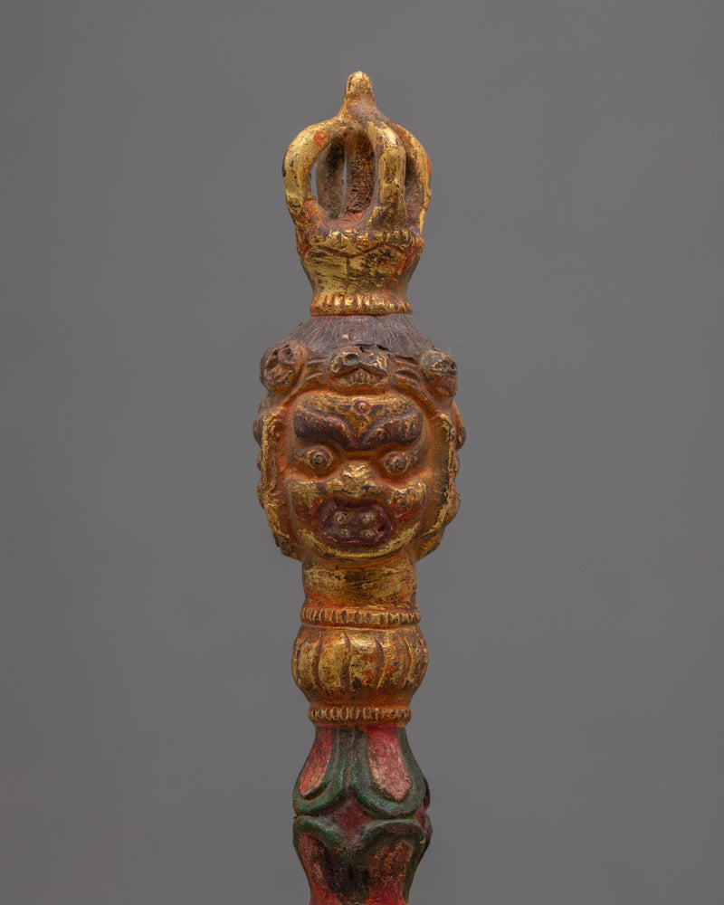 Antique Phurba | Decorative Buddhist Dagger | Tantric Rituals