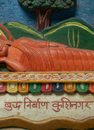 Buddha Life History Wall Panel for Home Decor | Handcrafted Himalayan Art With History