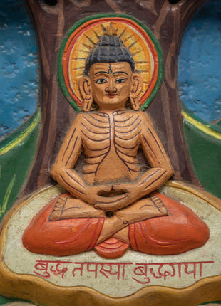 Buddha Life History Wall Panel for Home Decor | Handcrafted Himalayan Art With History