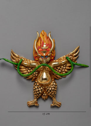 Garuda Statue | Handcarved Buddhist Art | Religious Home Decor