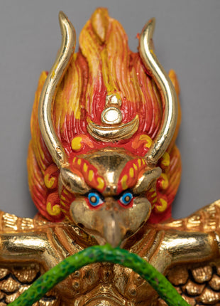 Garuda Statue | Handcarved Buddhist Art | Religious Home Decor