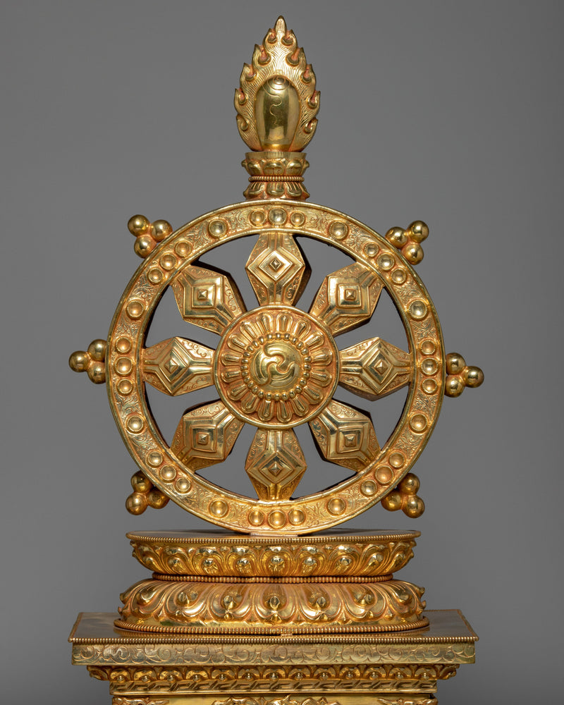 Buddhist Dharma Wheel | Religious Artifacts | Altar Supplies
