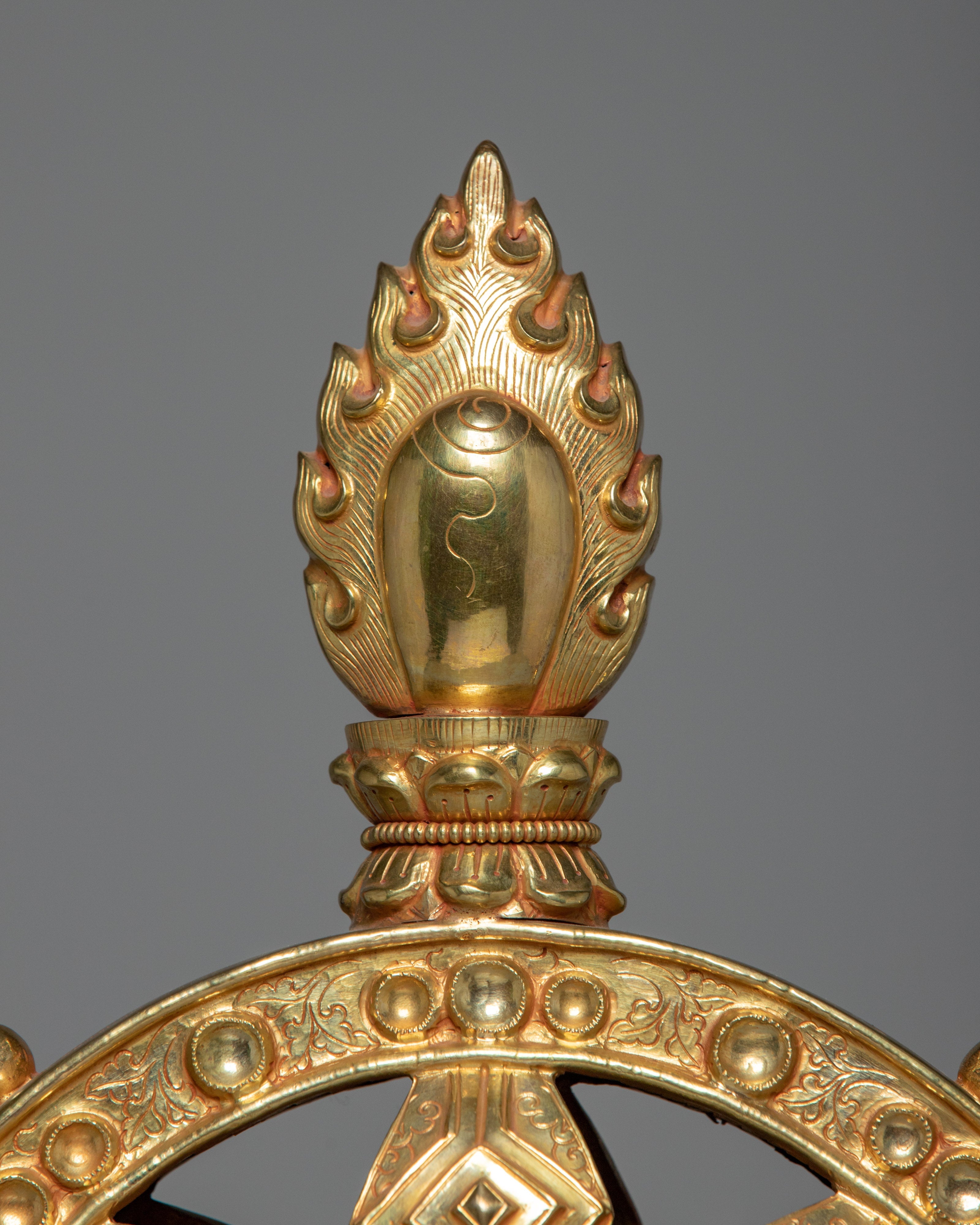 Buddhist Dharma Wheel | Religious Artifacts | Altar Supplies