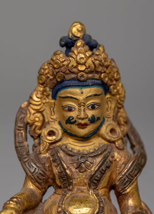 Dzambhala Buddha Wealth Deity Statue | Embodying the Essence of Material Well-being