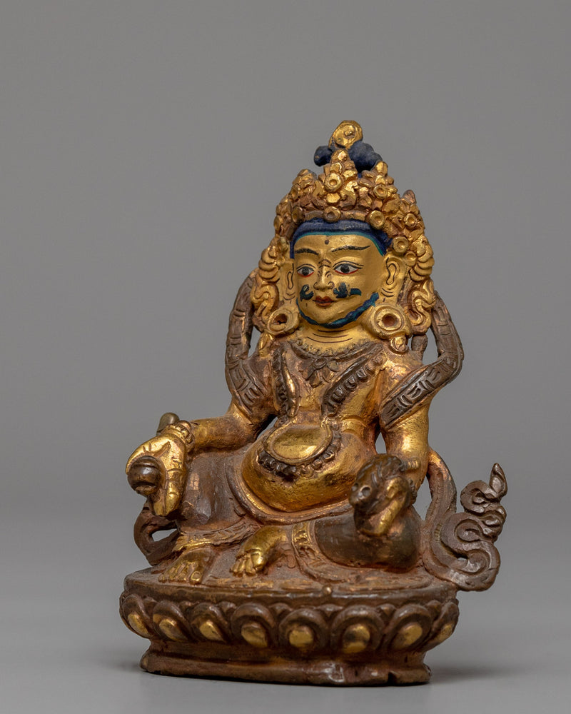 Dzambhala Buddha Wealth Deity Statue | Embodying the Essence of Material Well-being
