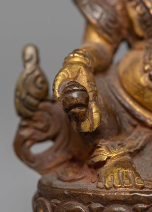 Dzambhala Buddha Wealth Deity Statue | Embodying the Essence of Material Well-being