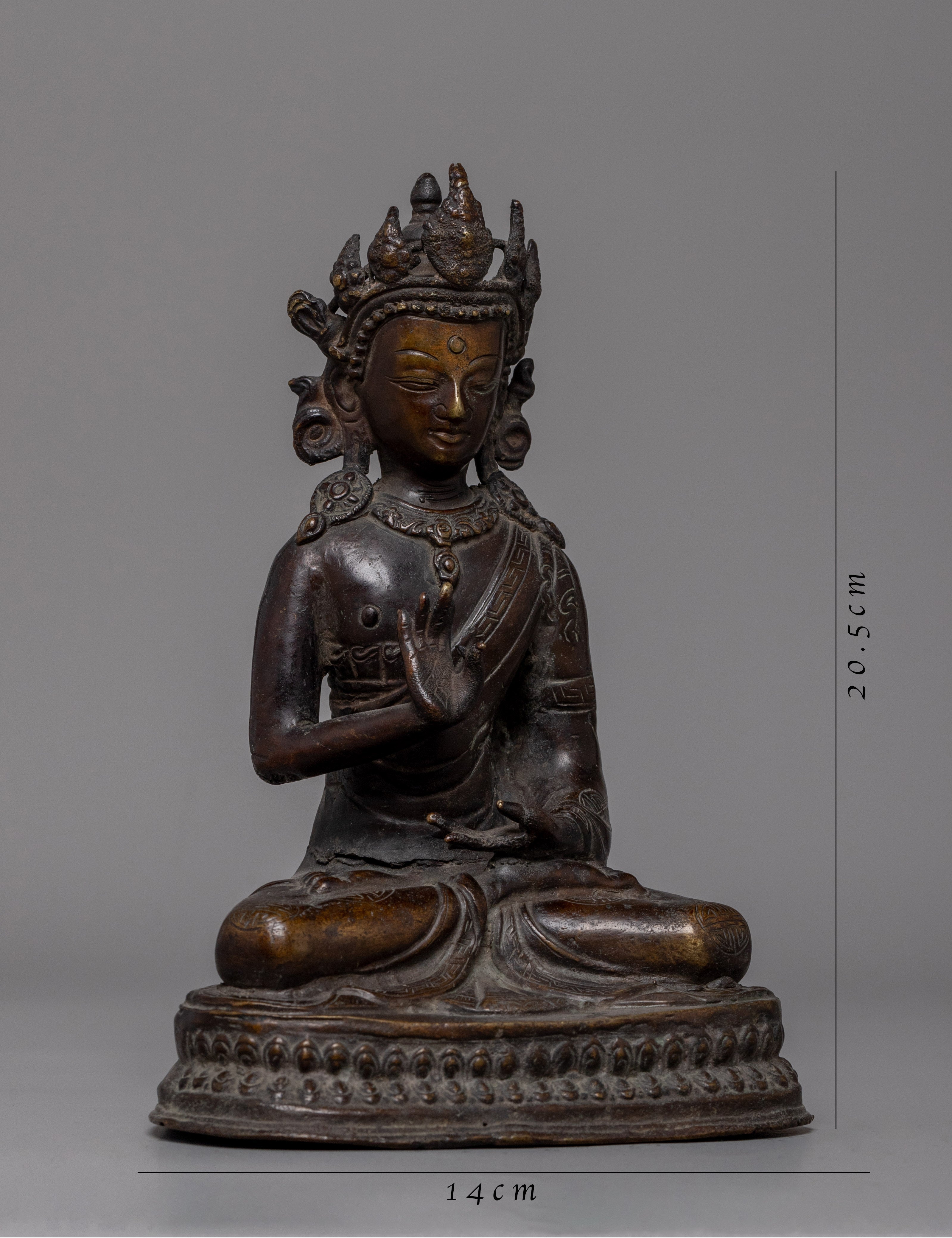 Crowned Shakyamuni Buddha Statue | Symbolizing the Supreme Enlightenment
