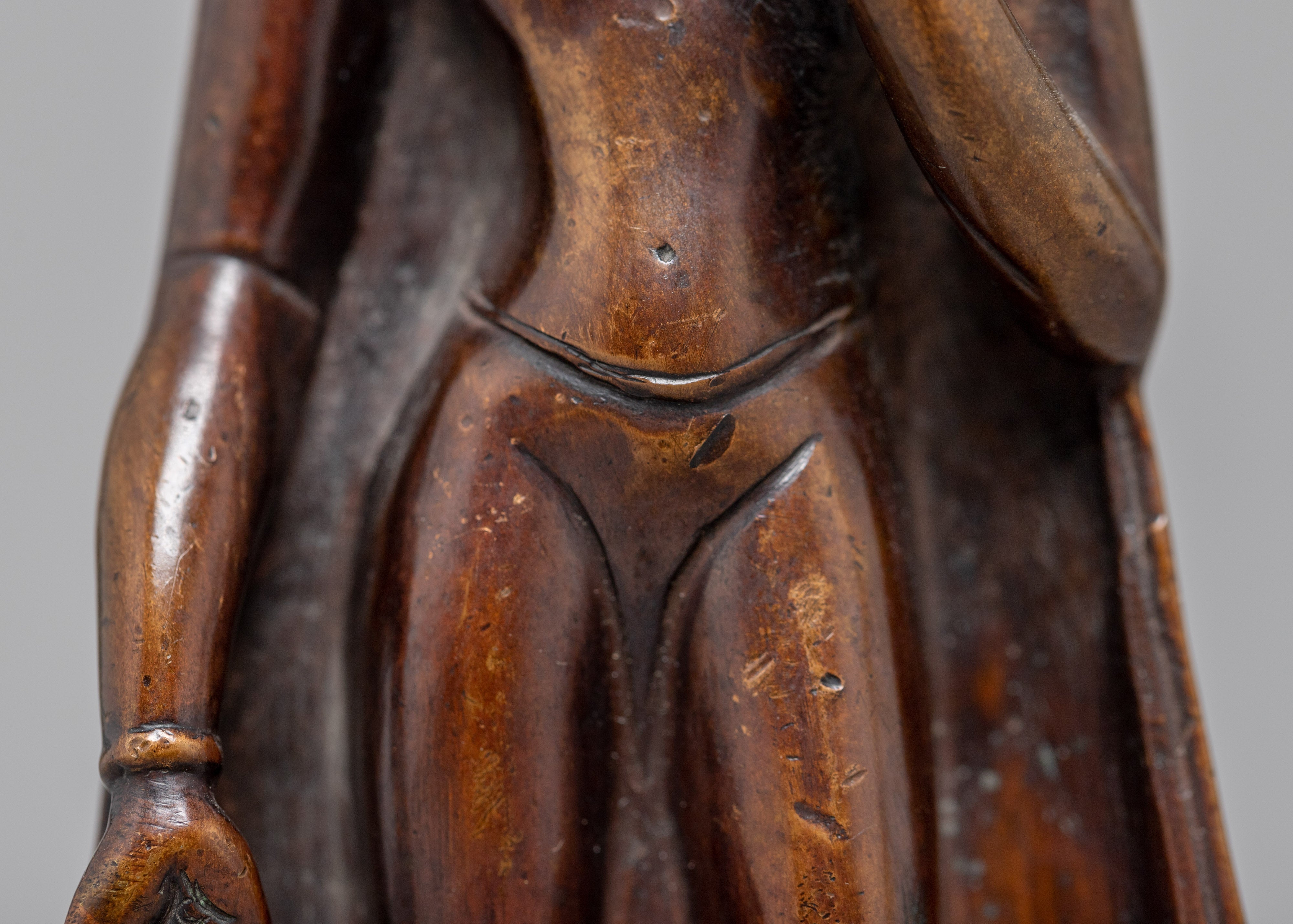 Vintage Standing Shakyamuni Buddha Statue | Capturing the Essence of Enlightenment