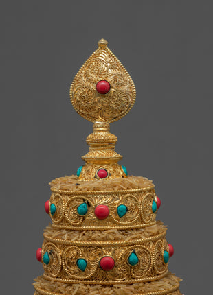 Ornate Gold Mandala | Buy Ritual Offering Set Online