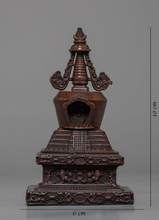 Tibetan Stupa | Handcrafted Chorten | Religious Home Decor