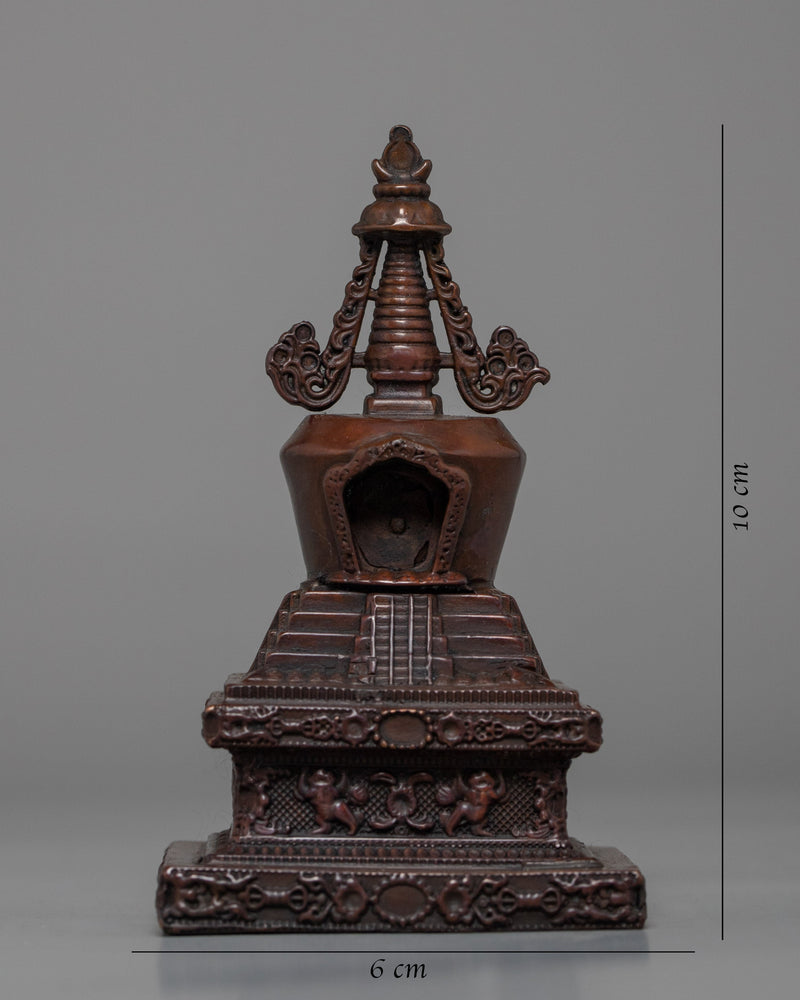 Tibetan Stupa | Handcrafted Chorten | Religious Home Decor