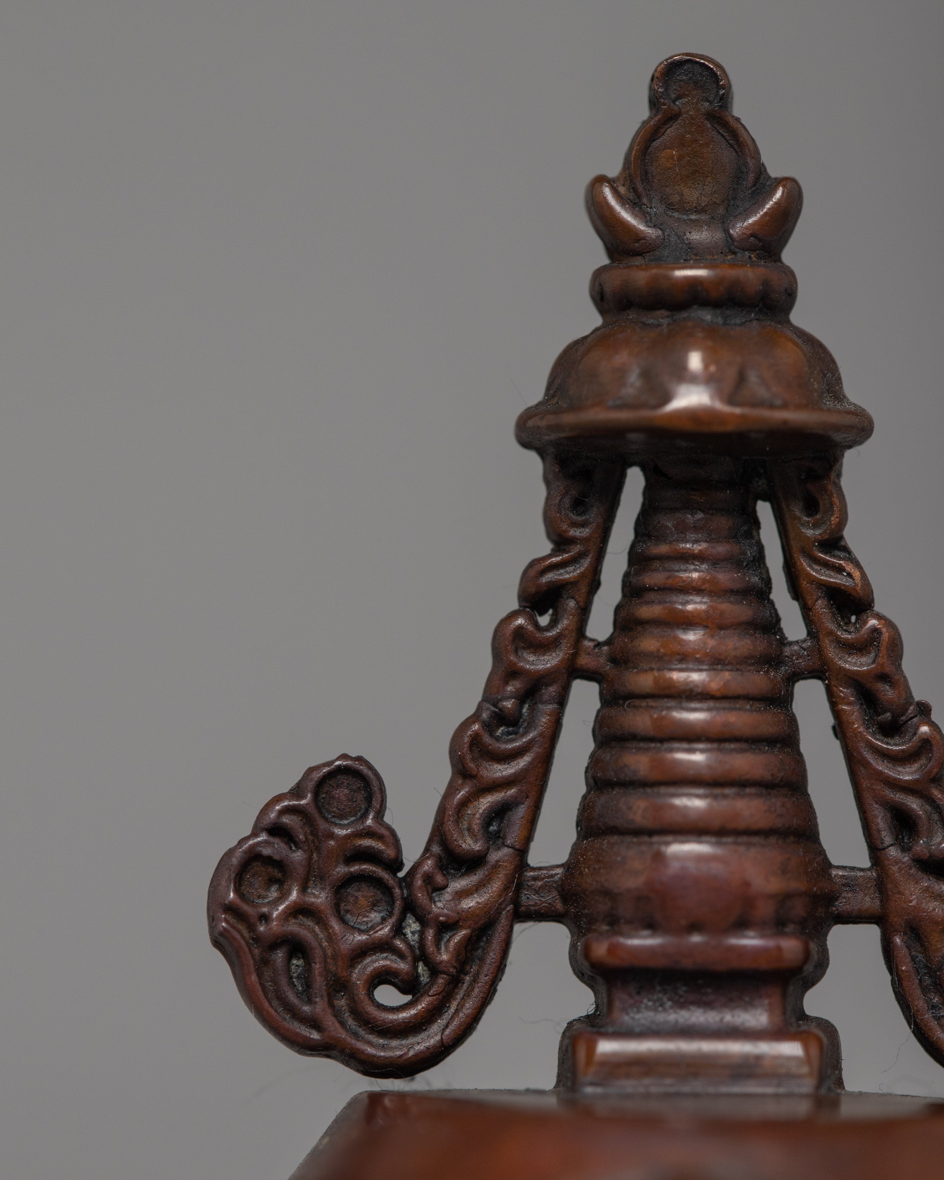 Tibetan Stupa | Handcrafted Chorten | Religious Home Decor