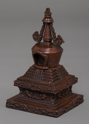 Tibetan Stupa | Handcrafted Chorten | Religious Home Decor