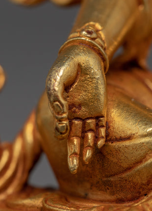 Green Tara Statue | Mother Drolma Sculpture | Buddhist Gifts