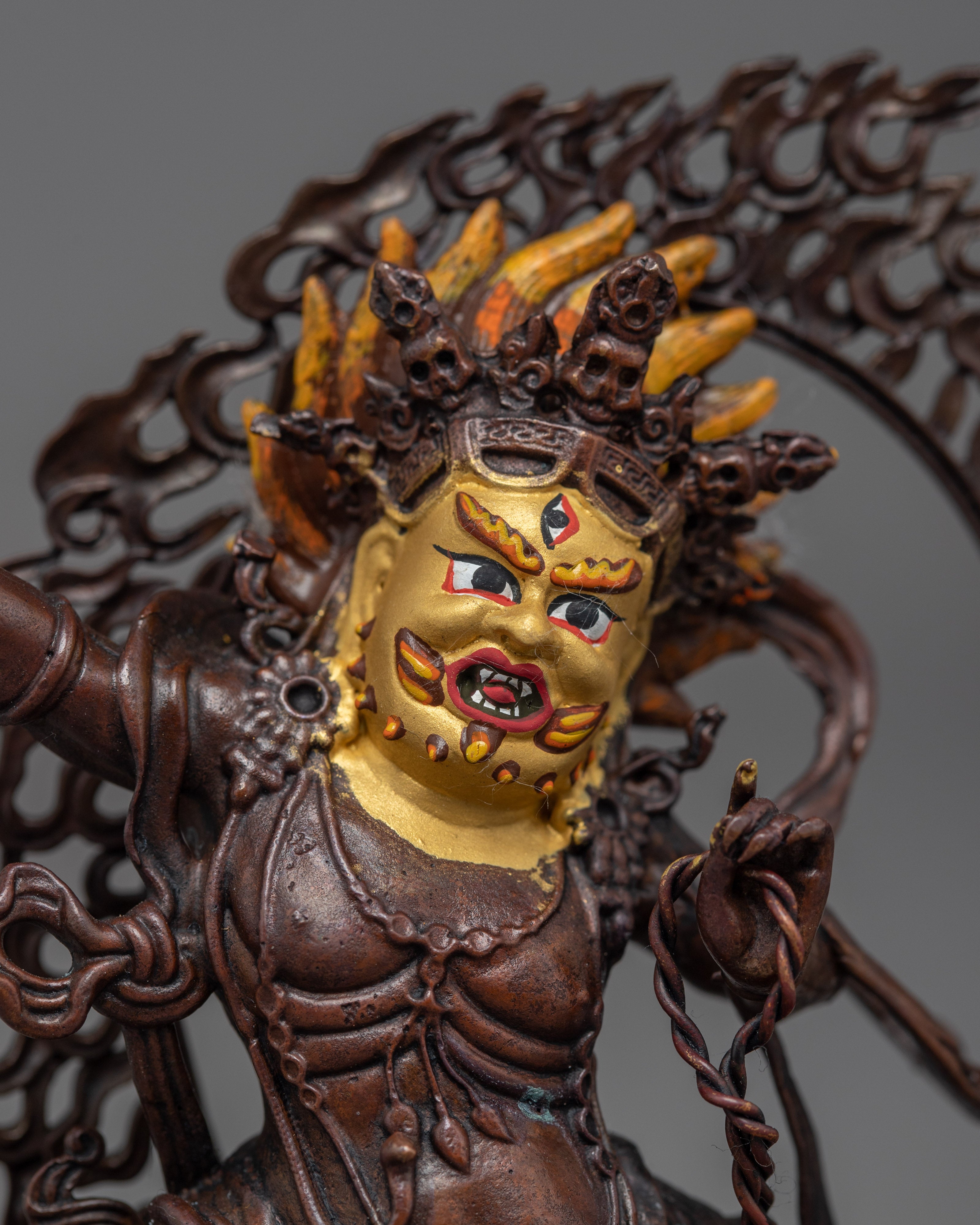 Vajrapani Statue | Religious Indoor Figurine | Buddhist Artifacts