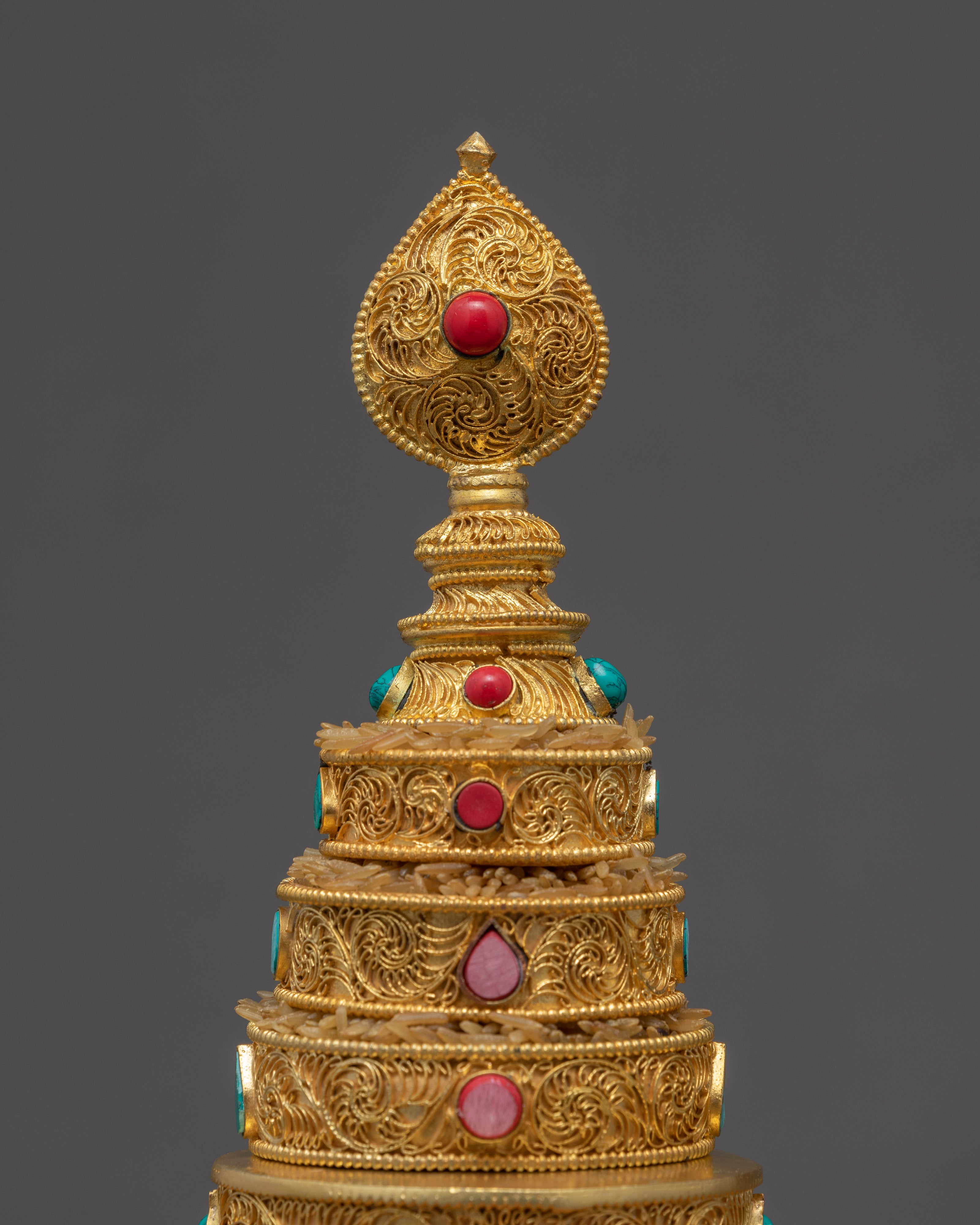 Exquisite Mandala Offering Set | Gold Plated Mandala | Buddhist Home Altar