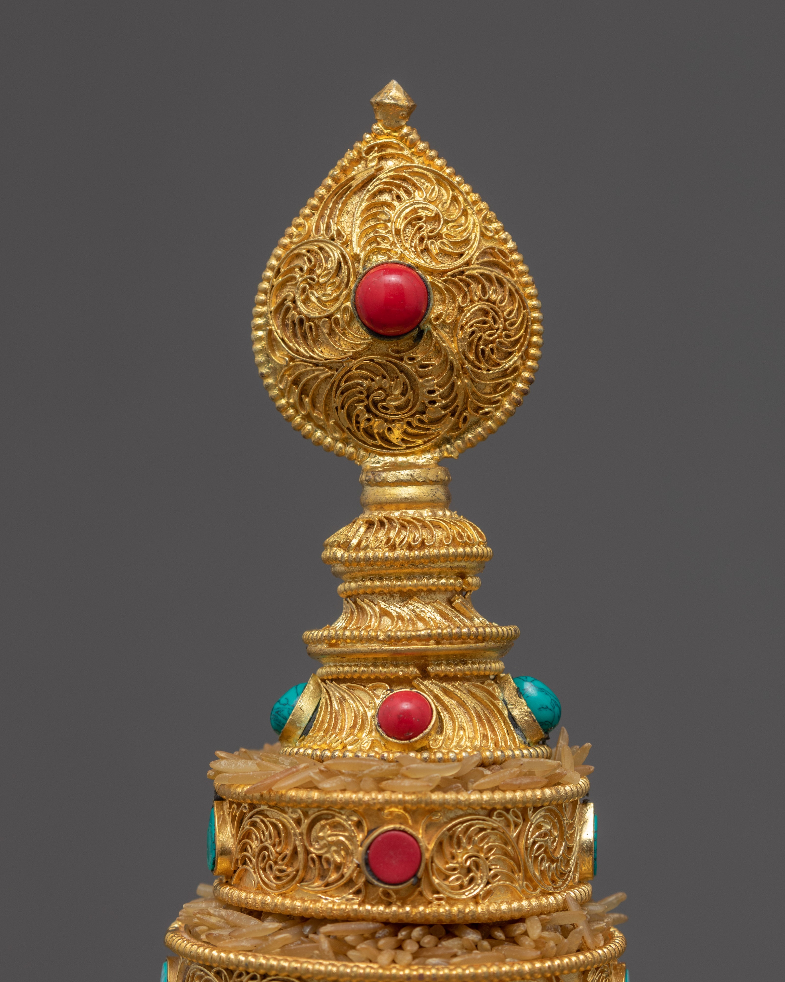 Exquisite Mandala Offering Set | Gold Plated Mandala | Buddhist Home Altar