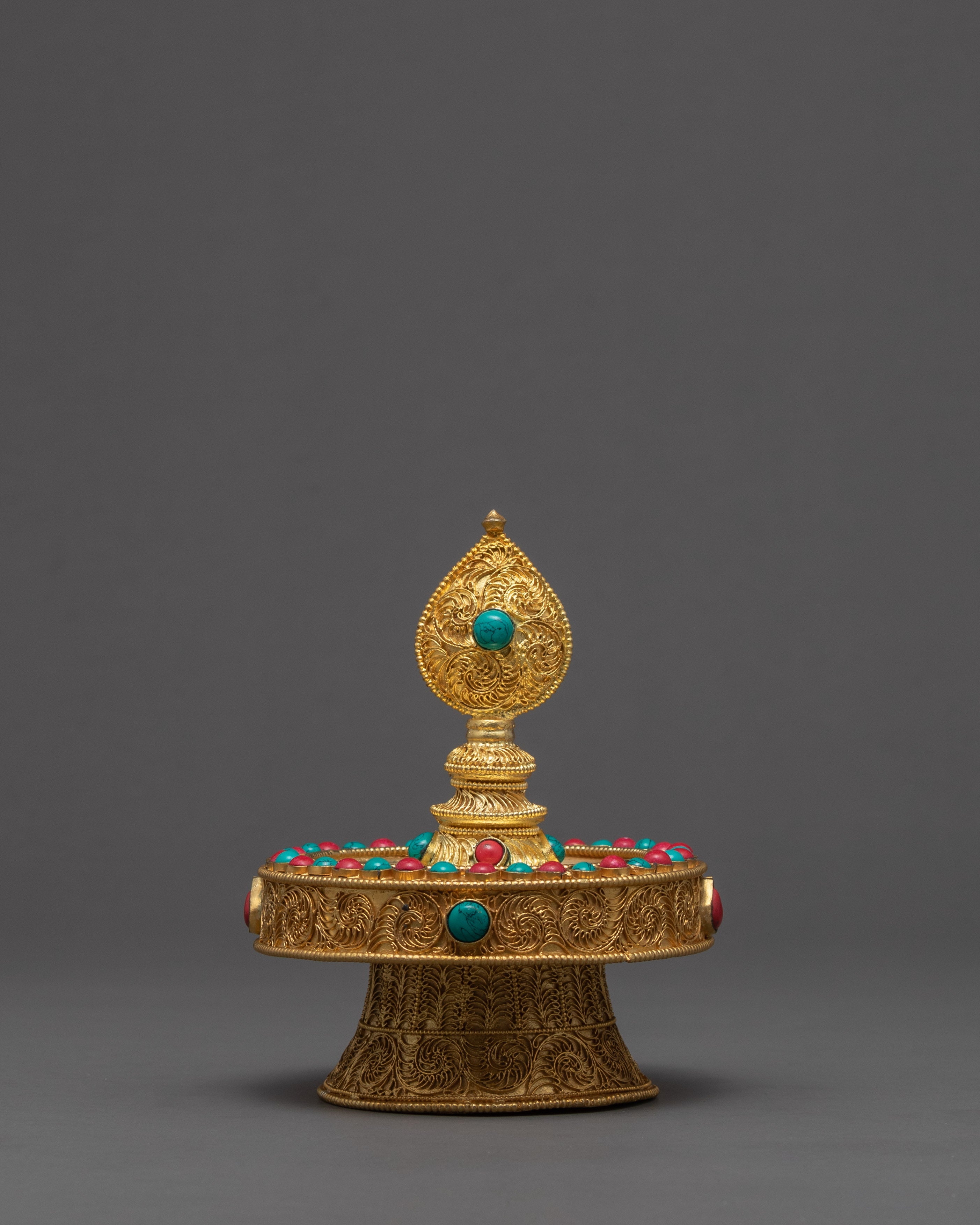 Exquisite Mandala Offering Set | Gold Plated Mandala | Buddhist Home Altar