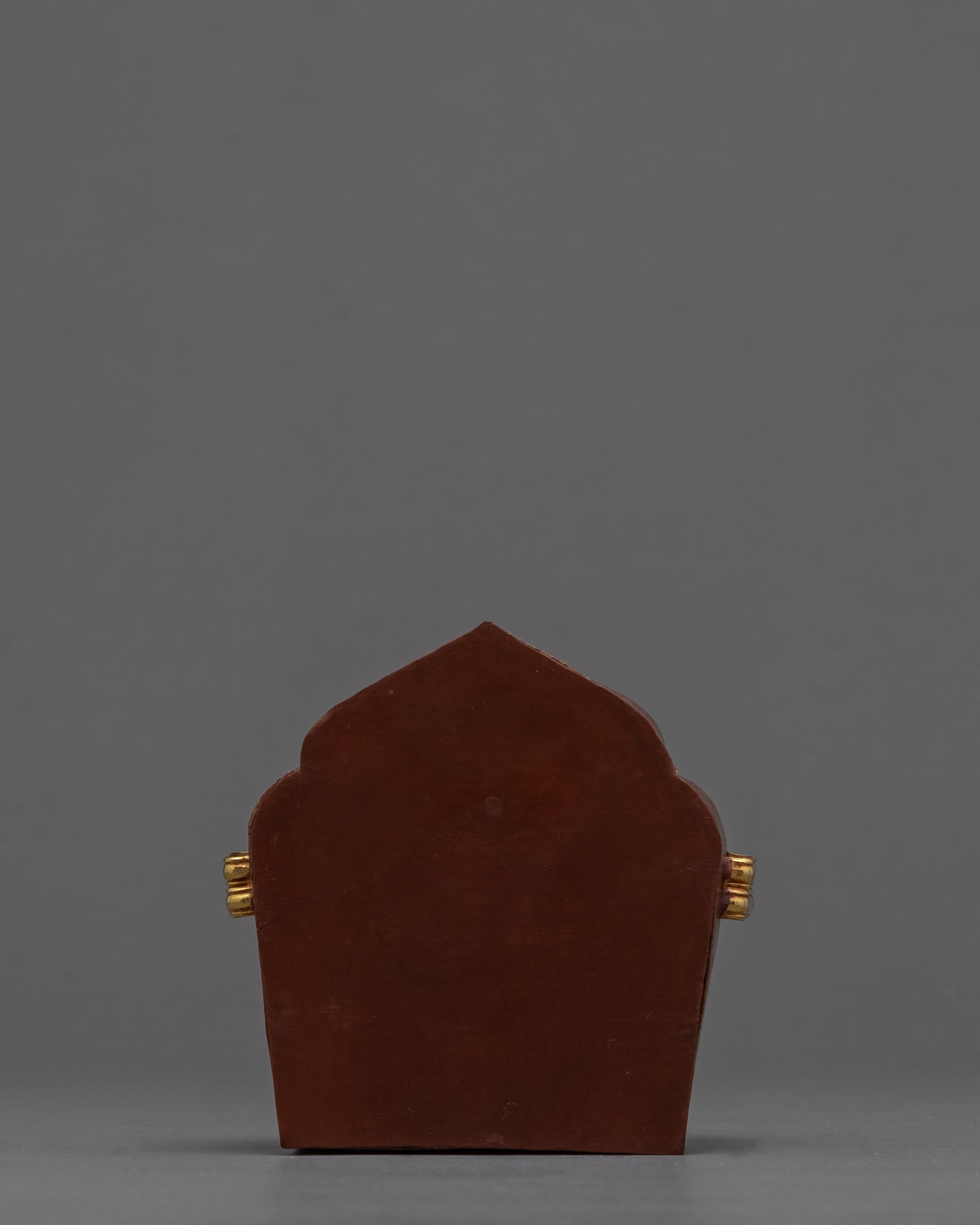 Ghau Box | Tibetan Handcarved Prayer Box | Mini Buddhist Souvenir