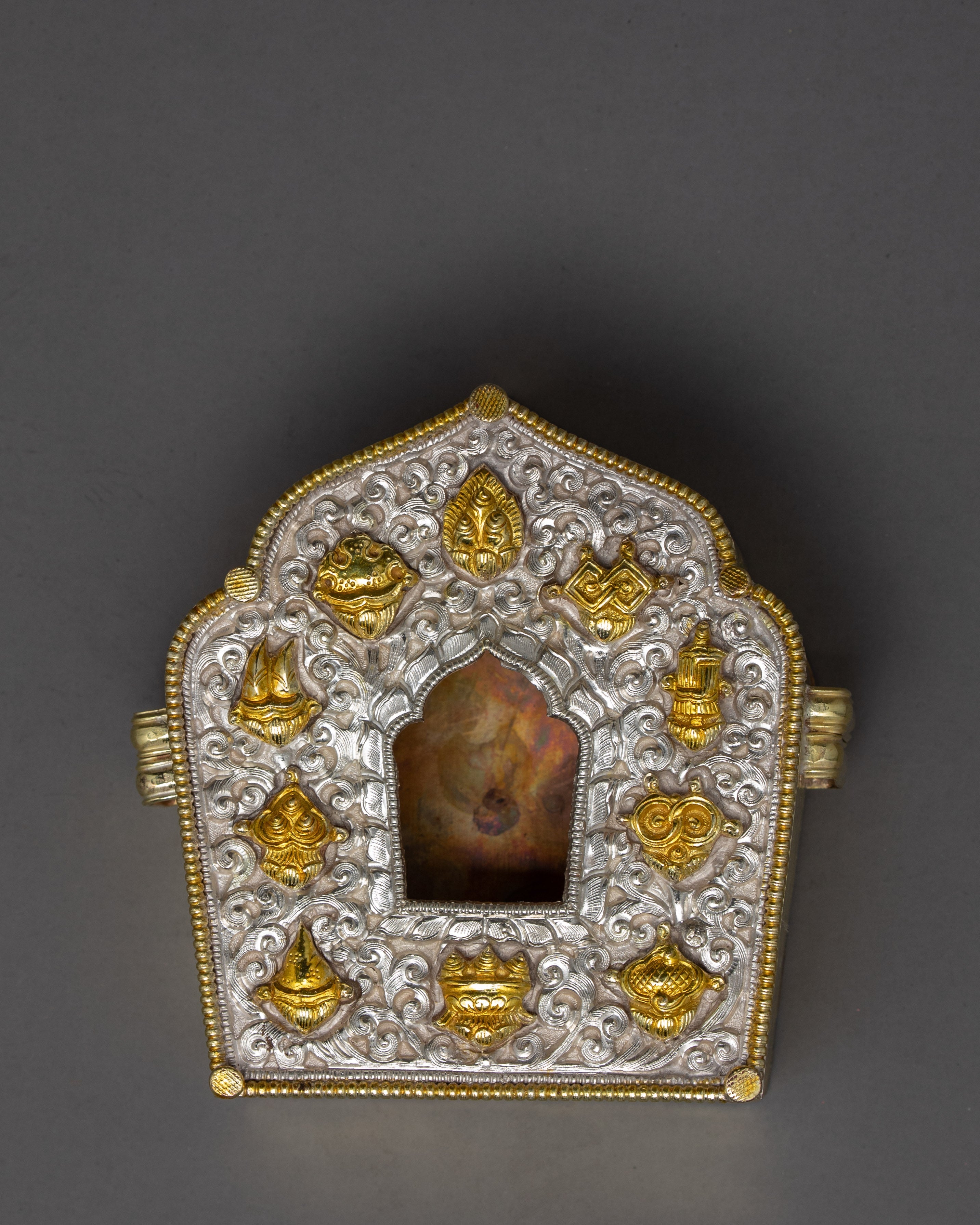 Antique Tibetan Ghau Box | Buddhist Altar Box | Vintage Decor