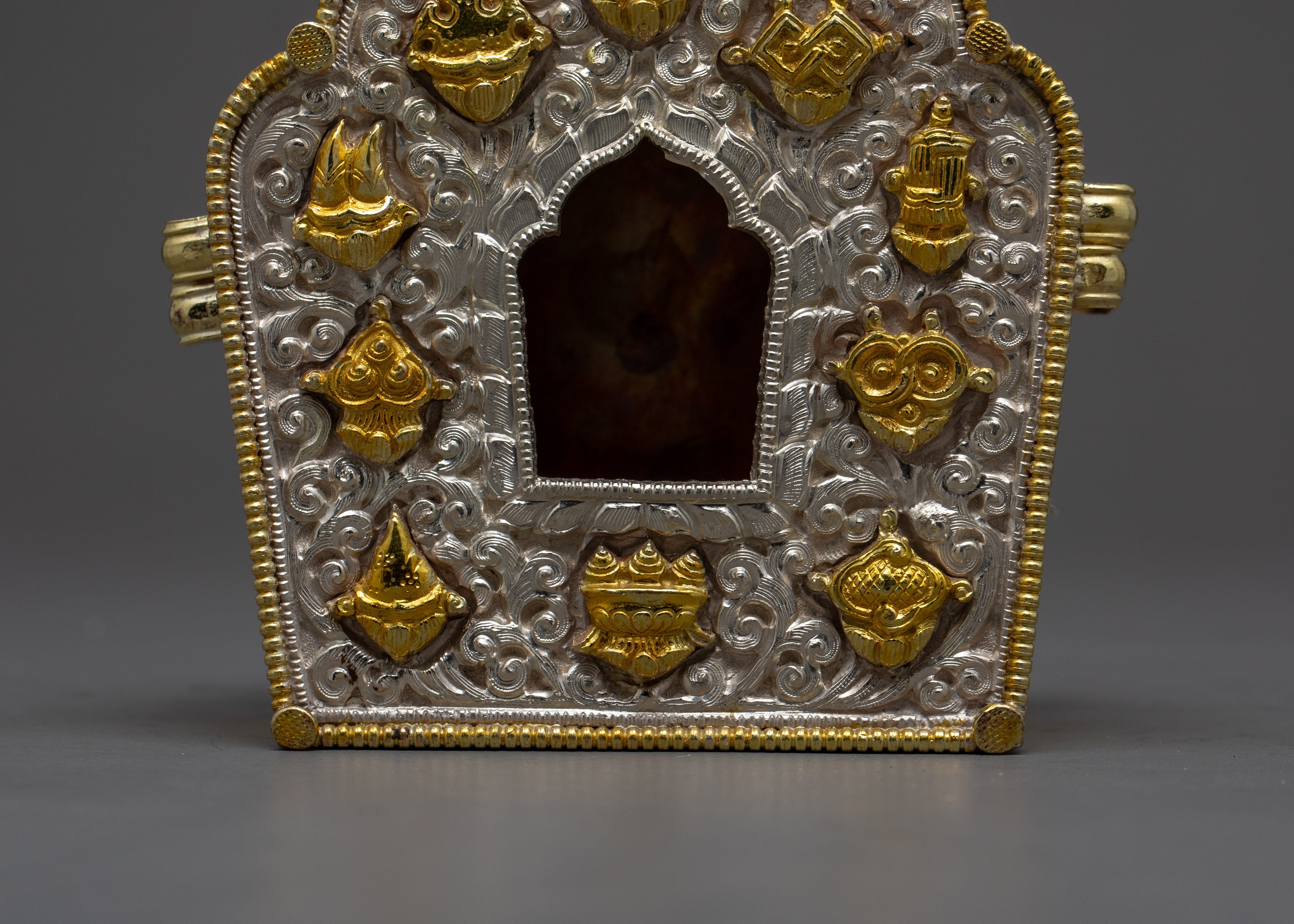 Antique Tibetan Ghau Box | Buddhist Altar Box | Vintage Decor