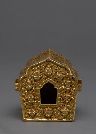 Tibetan Ghau Box | Buddhist Altar Decorations | Handmade Ritual Items